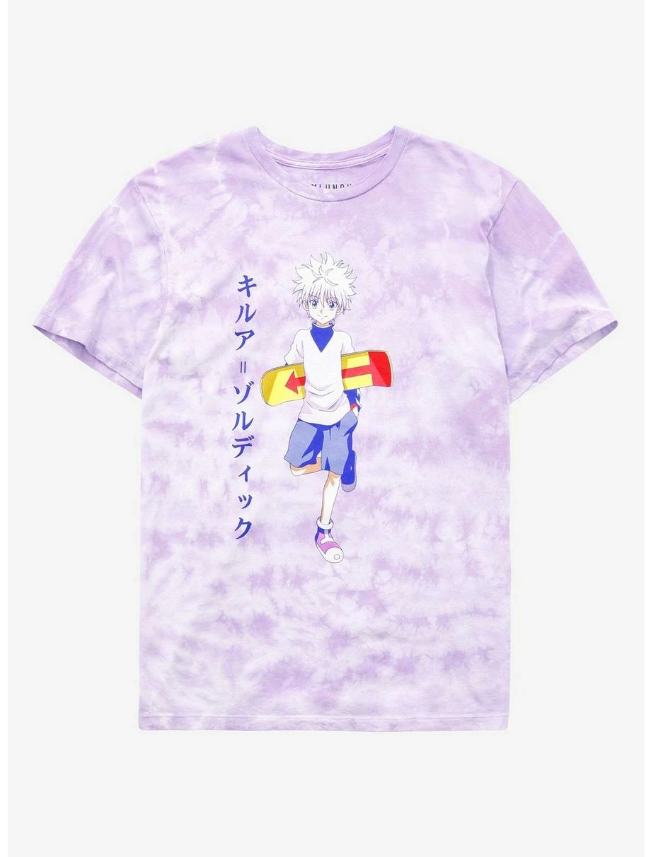 Gamer Hunter X Hunter Killua Skateboard Tie-Dye T-Shirt - BoxLunch Exclusive 3 Gamer Hunter X Hunter Killua Skateboard Tie-Dye T-Shirt - BoxLunch Exclusive