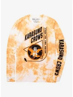 Anime Haikyu!! Karasuno Crows Tie-Dye Long Sleeve T-Shirt - BoxLunch Exclusive