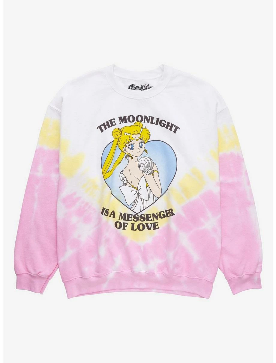 Anime Sailor Moon Princess Serenity Messenger Of Love Tie-Dye Crewneck - BoxLunch Exclusive 3 Anime Sailor Moon Princess Serenity Messenger Of Love Tie-Dye Crewneck - BoxLunch Exclusive