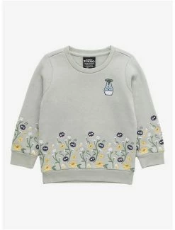 Anime Our Universe Studio Ghibli My Neighbor Totoro Forest Spirits Embroidered Toddler Crewneck - BoxLunch Exclusive