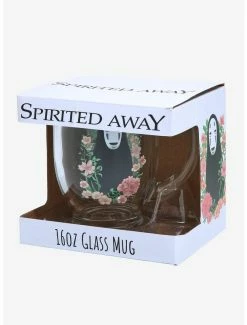 Anime Studio Ghibli Spirited Away No-Face Floral Glass Mug - BoxLunch Exclusive -BoxLunch shop 16182024 av2