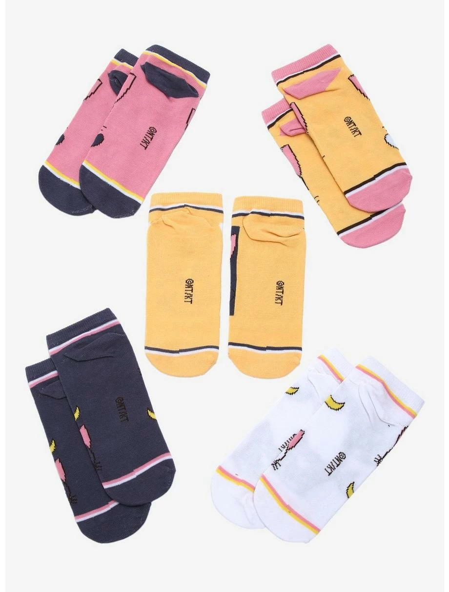 Anime Sailor Moon Chibi Artemis & Luna Character Sock Set - BoxLunch Exclusive 4 Anime Sailor Moon Chibi Artemis & Luna Character Sock Set - BoxLunch Exclusive - Image 2