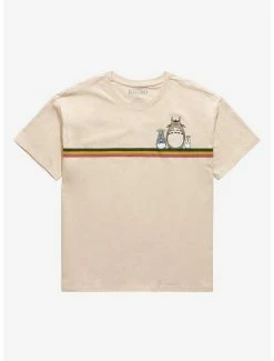 Anime Her Universe Studio Ghibli My Neighbor Totoro Totoros Retro Stripe Women's T-Shirt - BoxLunch Exclusive