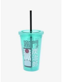 Anime Demon Slayer: Kimetsu No Yaiba Tanjiro Kamado Hanafuda Earring Carnival Cup -BoxLunch shop 16568563 av2