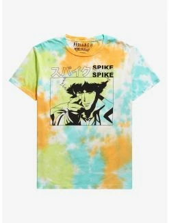 Anime Cowboy Bebop Spike Spiegel Character Panel Tie-Dye T-Shirt - BoxLunch Exclusive