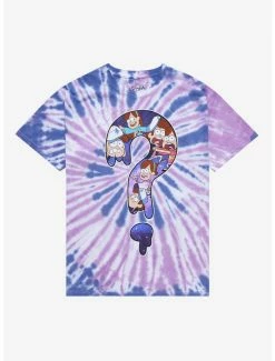 Cartoons Disney Gravity Falls Dipper & Mabel Question Mark Tie-Dye T-Shirt - BoxLunch Exclusive