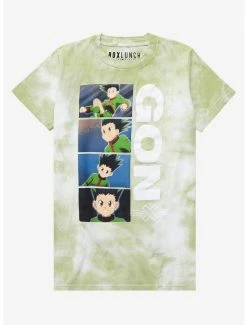 Gamer Hunter X Hunter Gon Panel Portraits Women’s Tie-Dye T-Shirt - BoxLunch Exclusive