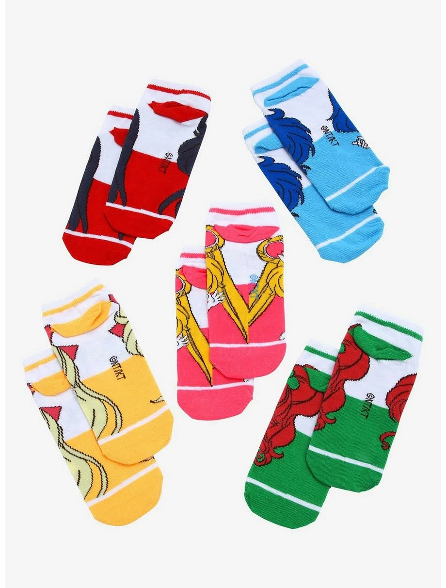 Anime Pretty Guardian Sailor Moon Chibi Character Portraits Sock Set 4 Anime Pretty Guardian Sailor Moon Chibi Character Portraits Sock Set - Image 2