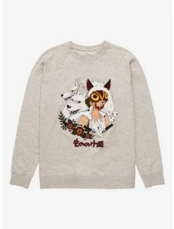 Anime Our Universe Studio Ghibli Princess Mononoke San & Wolves Portrait Crewneck - BoxLunch Exclusive