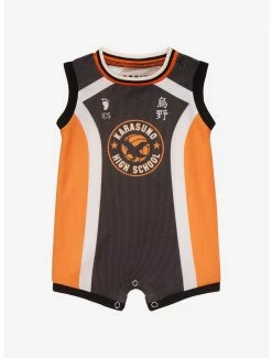 Anime Haikyu!! Shoyo Hinata Karasuno High School Infant Basketball Jersey Romper - BoxLunch Exclusive