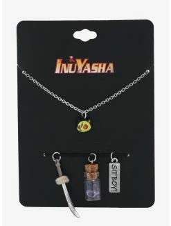 Anime InuYasha Icons Multi-Charm Necklace - BoxLunch Exclusive -BoxLunch shop 17668419 av2