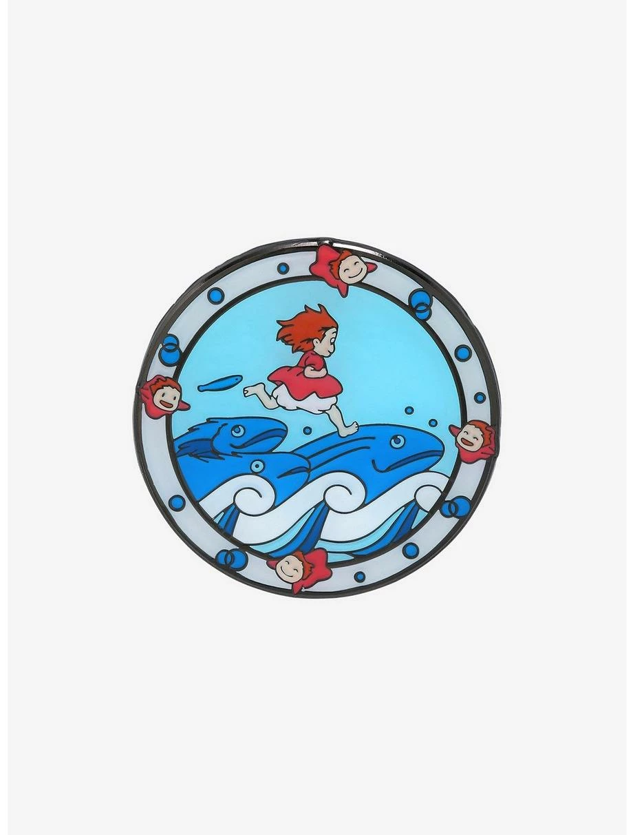 Anime Loungefly Studio Ghibli Ponyo Circular Frame Enamel Pin - BoxLunch Exclusive 3 Anime Loungefly Studio Ghibli Ponyo Circular Frame Enamel Pin - BoxLunch Exclusive