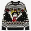 Anime One Piece Chibi Monkey D. Luffy Holiday Sweater - BoxLunch Exclusive 2 Anime One Piece Chibi Monkey D. Luffy Holiday Sweater - BoxLunch Exclusive -BoxLunch shop 18070107 hi