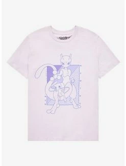 Gamer Pokémon Mewtwo & Mew Tonal Portrait T-Shirt - BoxLunch Exclusive