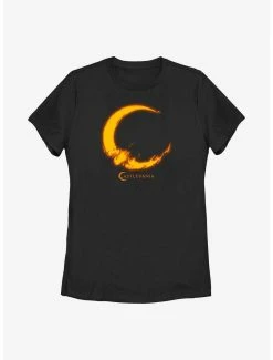 Anime Castlevania Moon Fire Womens T-Shirt