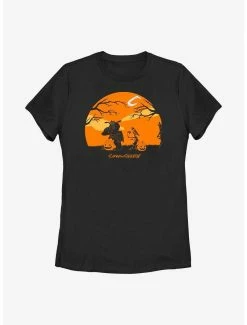 Cartoons Cow And Chicken Haunt Womens T-Shirt