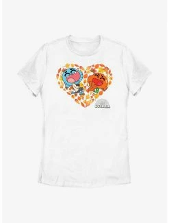 Cartoons The Amazing World Of Gumball Leaf Heart Womens T-Shirt