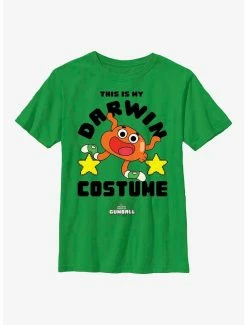 Cartoons The Amazing World Of Gumball My Darwin Costume Cosplay Youth T-Shirt