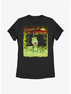 Cartoons Disney Donald Duck Swamp Monster Poster Womens T-Shirt