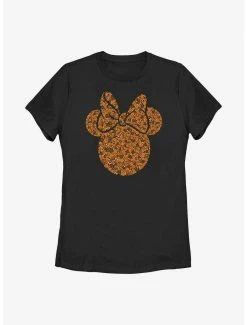 Cartoons Disney Minnie Mouse Halloween Pumpkin Fill Womens T-Shirt