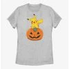 Anime Pokemon Pikachu Pumpkin Womens T-Shirt -BoxLunch shop 19998730 hi