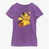 Anime Pokemon Trick-Or-Treating Pikachu Youth Girls T-Shirt -BoxLunch shop 19998812 hi