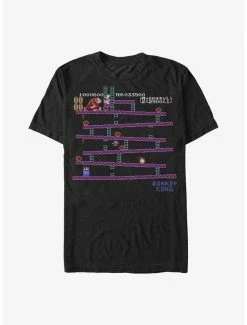 Gamer Nintendo Donkey Kong Pixels T-Shirt
