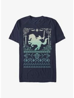 Gamer Nintendo Horseback Link Ugly Christmas T-Shirt