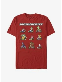 Gamer Nintendo Mario Kart Line Up T-Shirt
