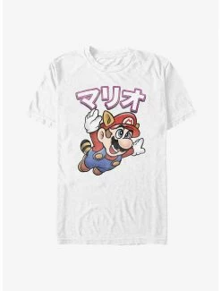 Gamer Nintendo Raccoon Mario Away T-Shirt